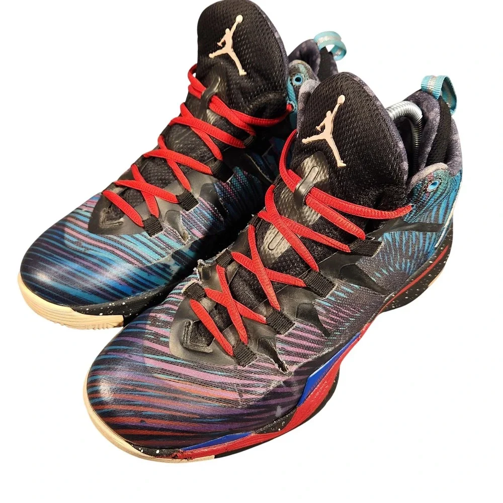 Jordan Super.Fly 2 Supernova Basketball Shoes Mens Size 10 599945-008‎
